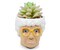 The Golden Girls Sophia Face Mini Ceramic Planter With Faux Succulent | 3 Inches